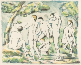De badende (lille tallerken)