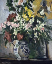 To vaser med blomster, c.1877