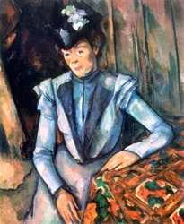 Kvinde siddende i blåt, 1902-1906