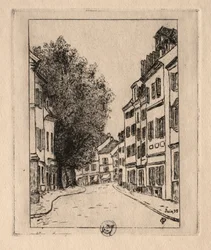 Seks raderinger: Notre Dame, Pontoise, 1895.