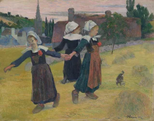 Dansende bretonske piger, Pont-Aven