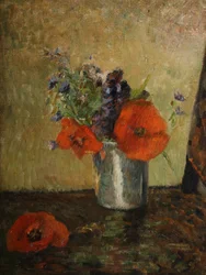 Fransk: Sommerblomster i et bæger