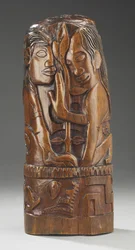 Heena og Fatu, ca. 1892 (Tamanu Wood)
