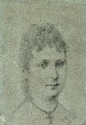 Portræt af Mette-Sophie Gad, ca. 1873