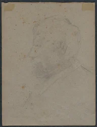 Profil Bust of a Man verso, 1870