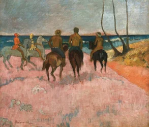 Rytter på stranden