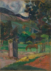 Tahitiansk landskab, 1892.