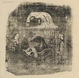 Te Atua The Gods Small Plate [verso], i eller efter 1895.