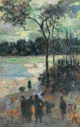 Branden ved flodbredden, 1886