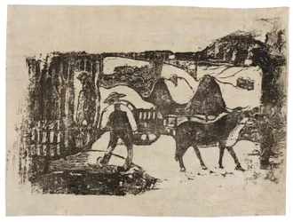 Oksevognen, fra Suite of Late Wood-Block Prints