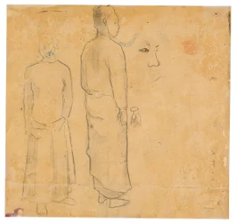 To figurer (relateret til maleriet Tahitian Landscape)