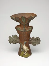 Vase i form af en eksotisk plante, 1886-87