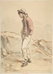 En sømand, der står på kysten, 1859-60.