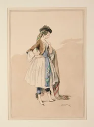 GAVARNI KOSTUMER, udført af Moreau,