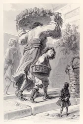 Gulliver og Lord Rudrud, fra den franske udgave af Gullivers rejser af Jonathan Swift