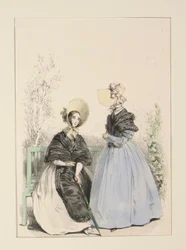 JULI 1837. Stråhatte.
