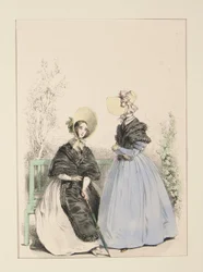 Juli 1837. Stråhatte. ...