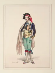 Muldyrføreren. (Kunstnerkostume).