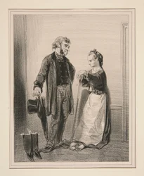 Man kan ikke tale med mademoiselle: hun ordner sine negle...