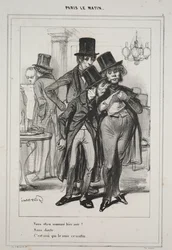 Du blev navngivet i går aftes... fra serien Paris Le Matin, 1839.