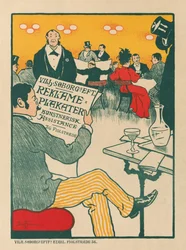Plakatens mestre: Plakat til udstilling af kunstneriske plakater af Wilhelm Söborg, ca. 1895.