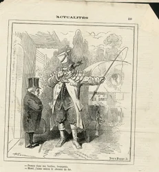 Illustration af Hadol (1835-1875) i Le Charivari