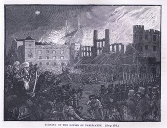 Afbrænding af parlamentets huse 1834