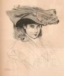 Portræt af kunstnerens datter, c1879-1903, 1903