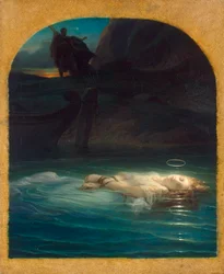 Kristen martyr druknet i Tiberen under Diokletians regeringstid, 1853