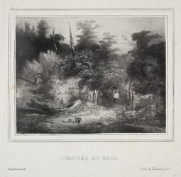 Landskaber: En skovs indgang, 1829.
