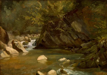 Woodland Stream, ca. 1840 (olie på lærred)