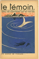 Forside til magasinet The Temoin, Satirical in Colours, 21. april 1935 (litografi)