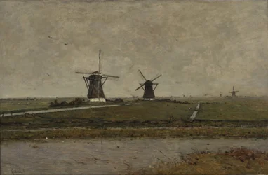 Polder med møller nær Overschie