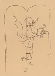 Et geni serverer en lille morgenmad Et geni serverer en lille morgenmad, 1920.