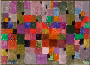 Noerdlicher ort (Place du Nord) Blandede medier på pap af Paul Klee (1879-1940) Dim. 28,5x37,1 cm Milano, privat samling