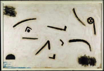 Uden titel (tegn på sort baggrund), ca. 1940