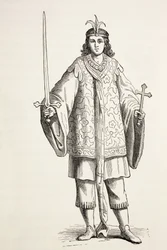 Prester Johns side. Prester John var også kendt som Presbyter Johannes.