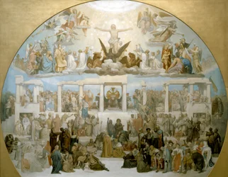 Social palingenesis (skitse). 1848. (olie på lærred)
