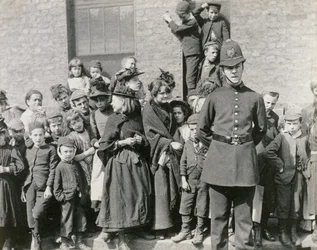En London politimands begravelse, 1894
