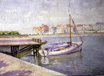 The Landing Stage, ca. 1925 (olie på lærred)