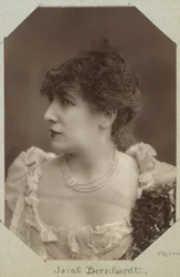 Portræt af skuespillerinden Sarah Bernhardt