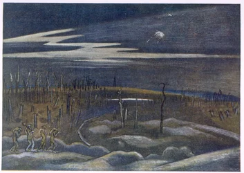 Meadow with Copse, fra British Artists at the Front, Fortsættelse af The Western Front, del tre, Paul Nash