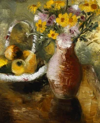 Sommerblomster i en vase