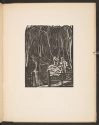 Winter Wood, illustration fra "Places. 7 tryk gengivet fra træblokke designet og graveret af Paul Nash, med illustrationer i prosa". London, William Heinemann