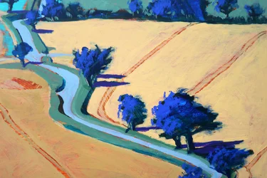 Rural Lane #2, 2022 (akryl på plade)