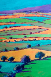 West Malvern #3 (detalje), 2024 (akryl på plade)