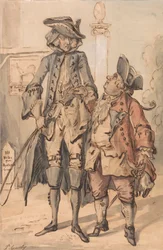 Karikatur af George Bubb Dodington og Sir Thomas Robinson