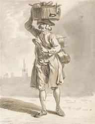 London Cries: A Man with a Basket (Mand sælger gryder og pander)