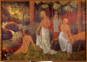 Badende maleri af Paul Serusier (1863-1927) 1908 Paris, Municipal Museum of Modern Art