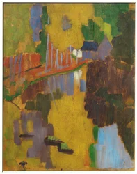 Le talisman, floden Aven i Pont-Aven (maleri på træ)